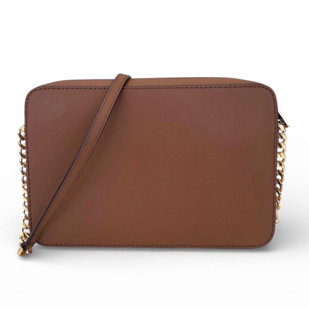 Michael Kors EW Crossbody bag Luggage Jet Set Large Saffiano Leather - Picture 3 of 11